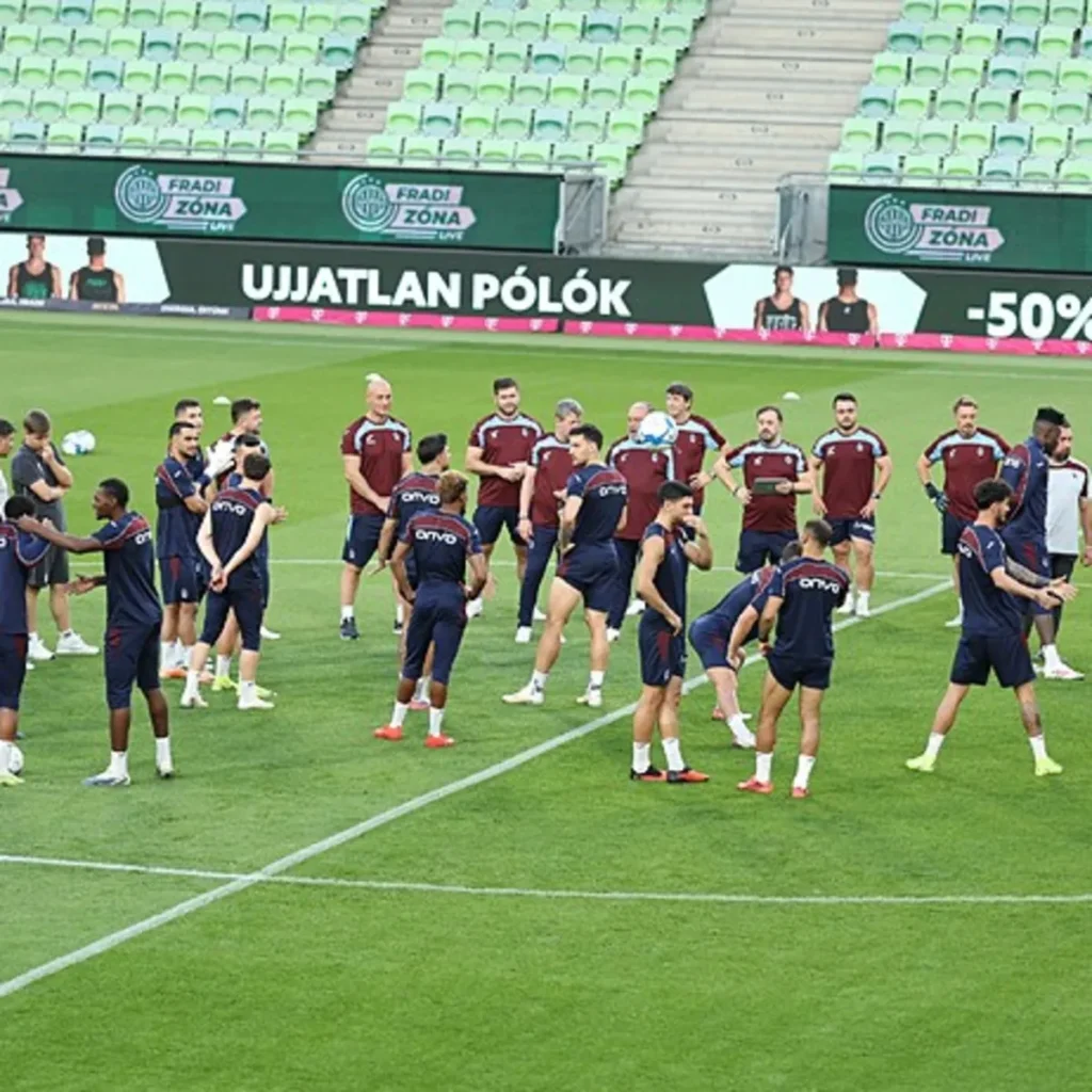 Trabzonspor, Ferencvaros maçı hazırlıklarını tamamladı
