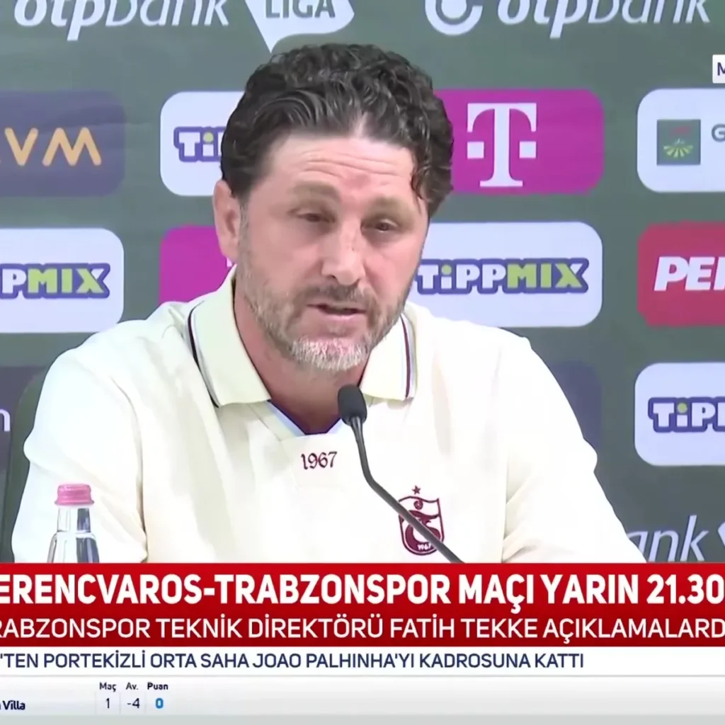 Trabzonspor Teknik Direktörü Fatih Tekke'den flaş hakem sözleri!
