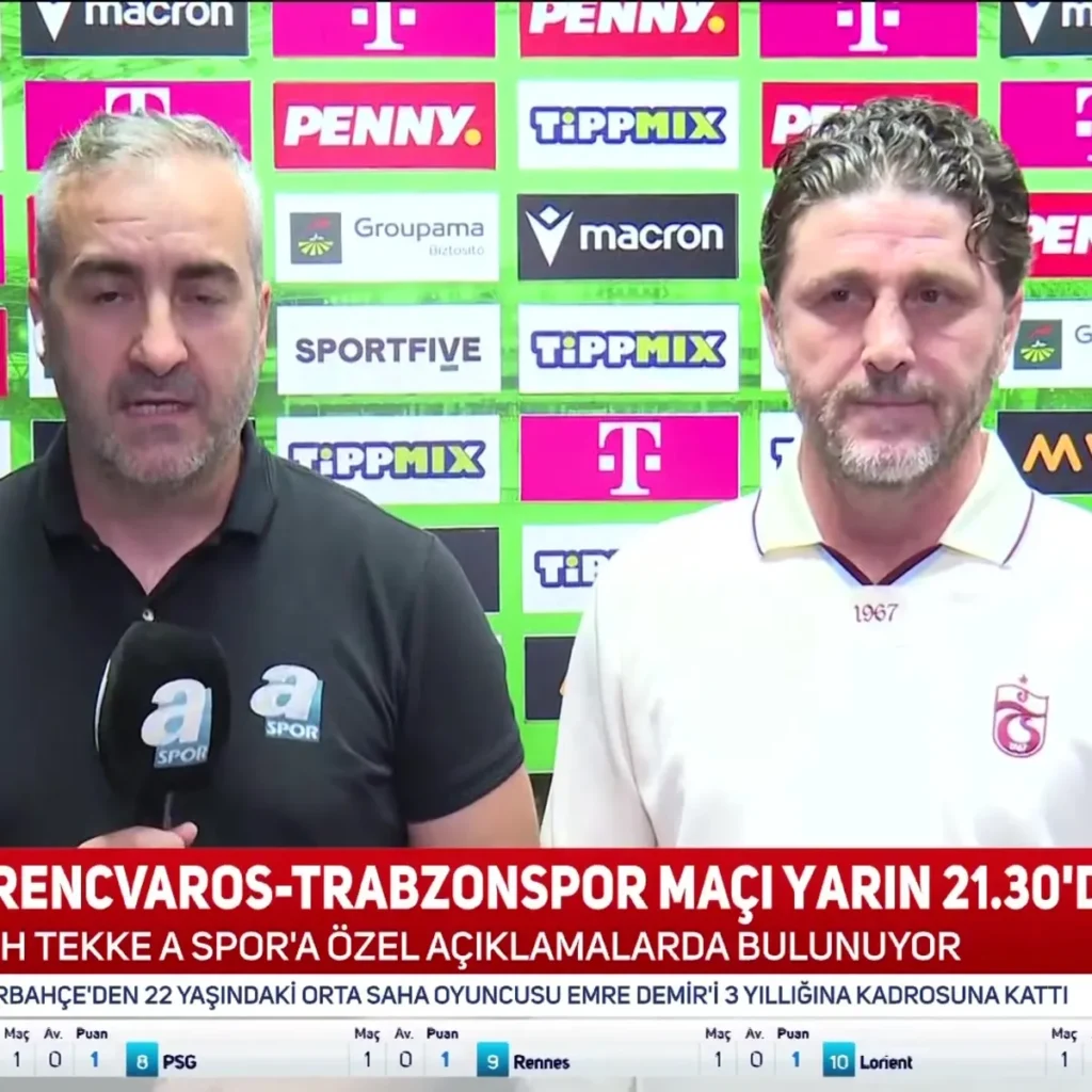 Trabzonspor'da Fatih Tekke, Ferencvaros maçı öncesi A Spor'a konuştu! "Her şeyimizle bu maça hazırız"